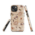 Café iPhone® Tough Case featuring a stylish dessert theme, perfect for protecting your phone in style.