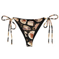 Enjoy the sun in the Cafe String Bikini Bottom, featuring a playful coffee print and adjustable ties for the perfect fit.