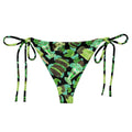 Choco Mint String Bikini Bottom features a fun mint pattern, perfect for poolside relaxation this summer.
