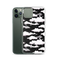 Cloudy Sky iPhone Clear Case (Black) - iPhone 11 Pro