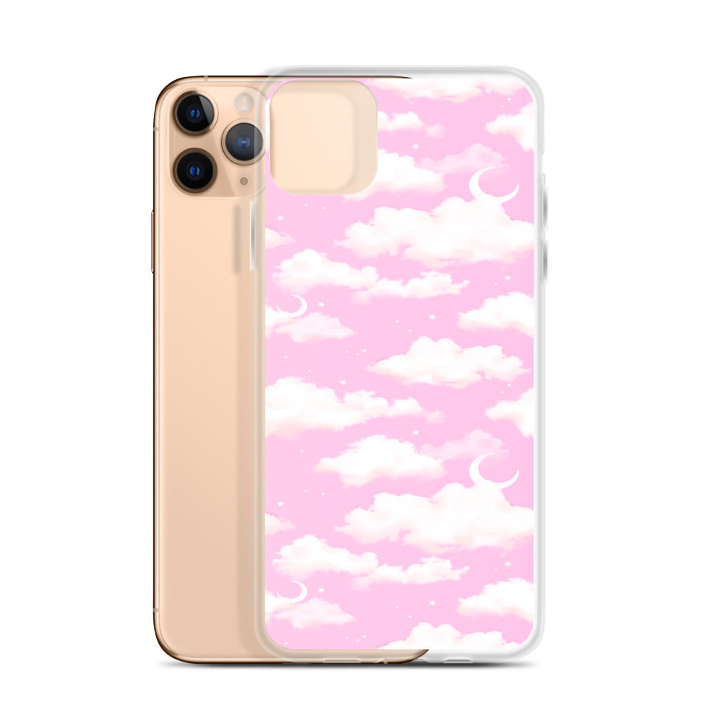 Cloudy Sky iPhone Clear Case (Pink) - iPhone 11 Pro Max