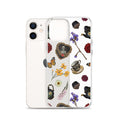 Gothic Tea Time iPhone® Clear Case featuring whimsical designs, protecting your phone with style and durability.