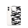 Cloudy Sky iPhone Clear Case (Black) - iPhone 12 mini