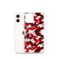 Butterfly iPhone Clear Case (Transparent Crimson) - iPhone 12 mini