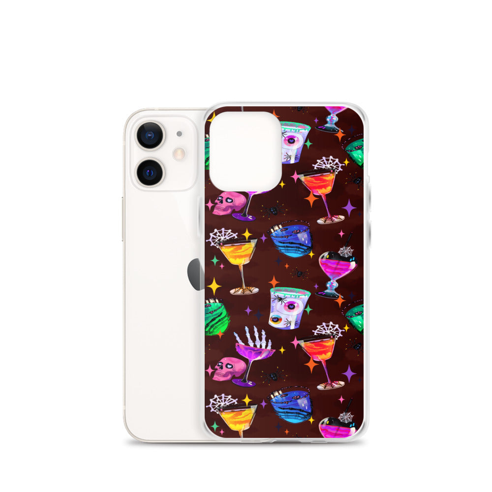 Monster Party iPhone Clear Case (Dark Sienna) - iPhone 12 mini