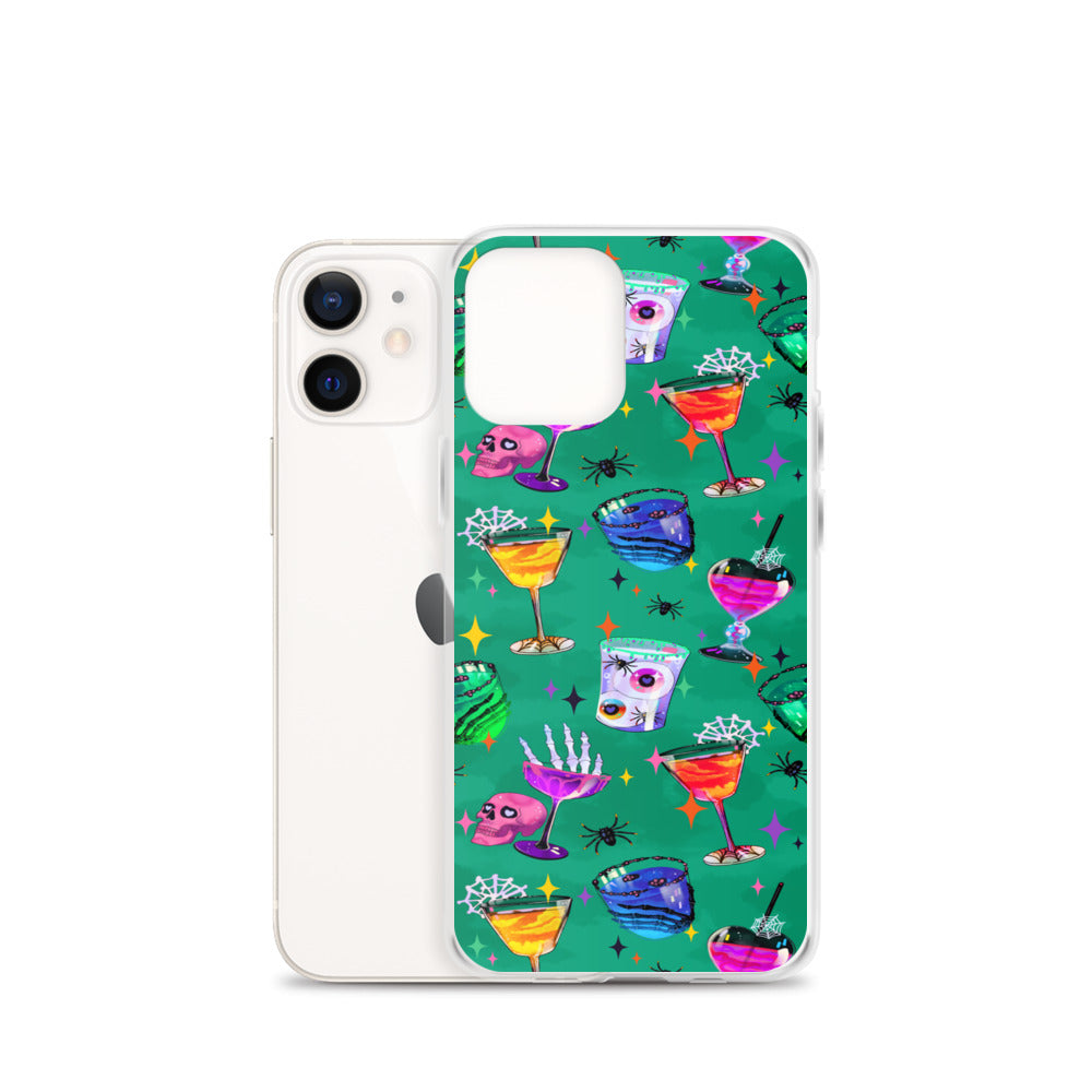 Monster Party iPhone Clear Case (Viridian) - iPhone 12 mini