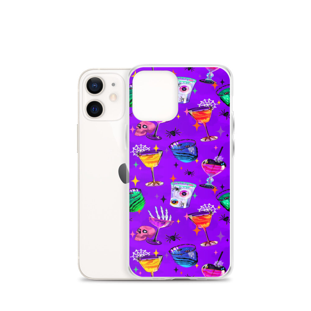 Monster Party iPhone Clear Case (Vivid Violet) - iPhone 12 mini