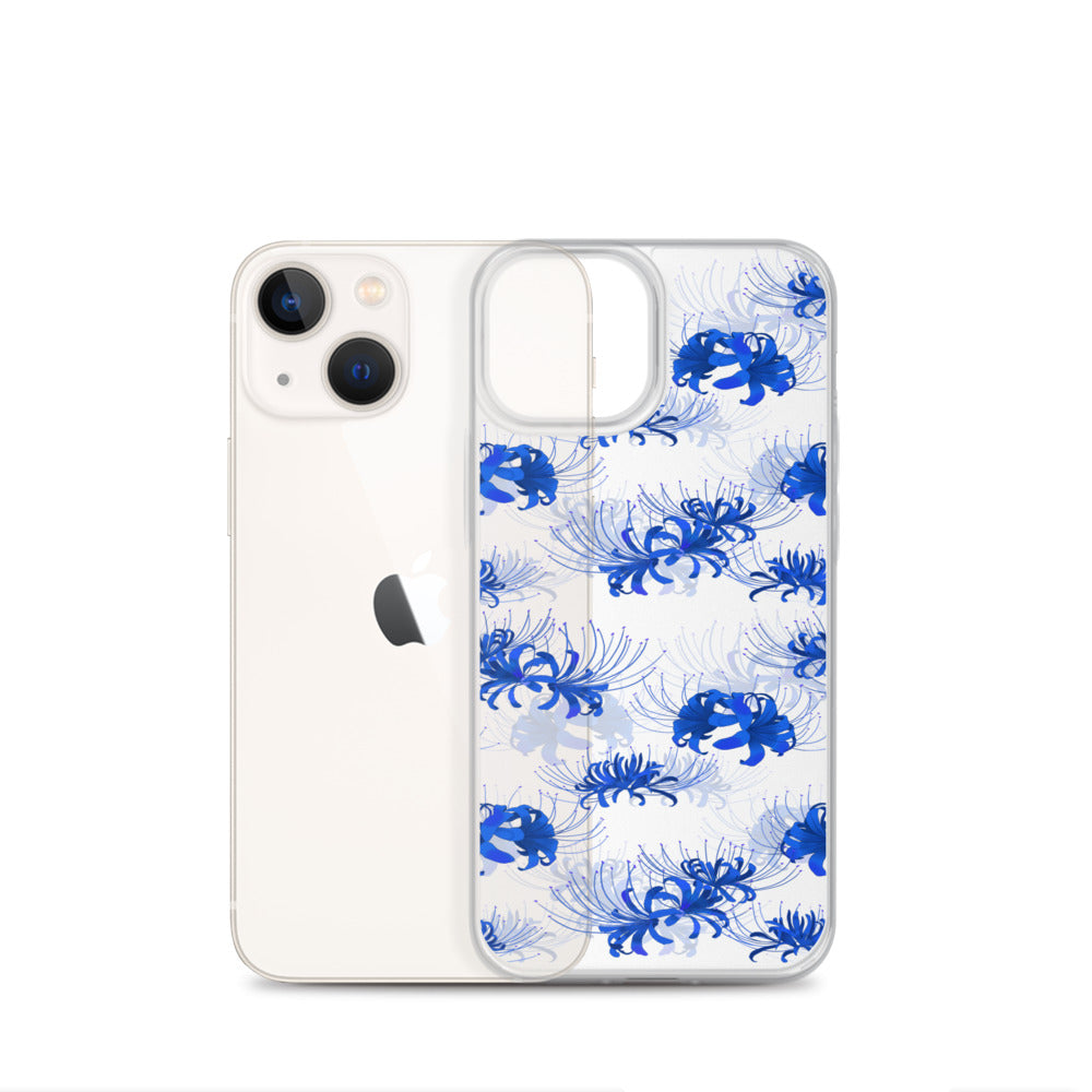 Higanbana iPhone Clear Case (Transparent Blue) - iPhone 13 mini