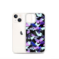 Butterfly iPhone Clear Case (Black) - iPhone 13 mini