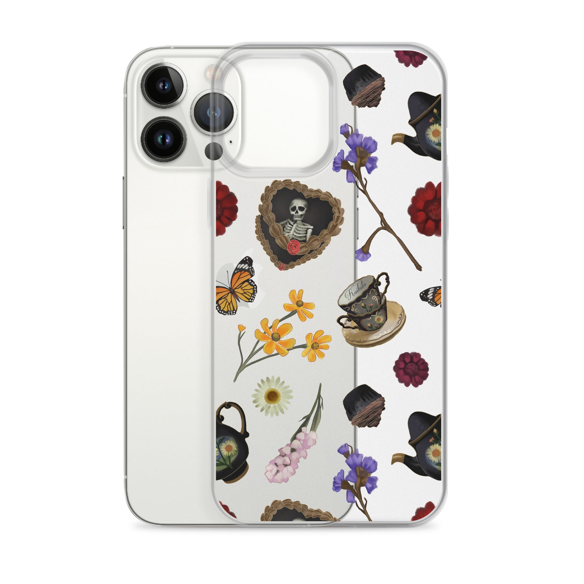 Protect your iPhone® with the Gothic Tea Time iPhone® Clear Case, featuring a stylish design and durable materials.