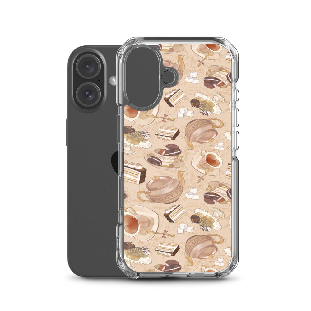 Café iPhone Clear Case (Latte) - iPhone 16