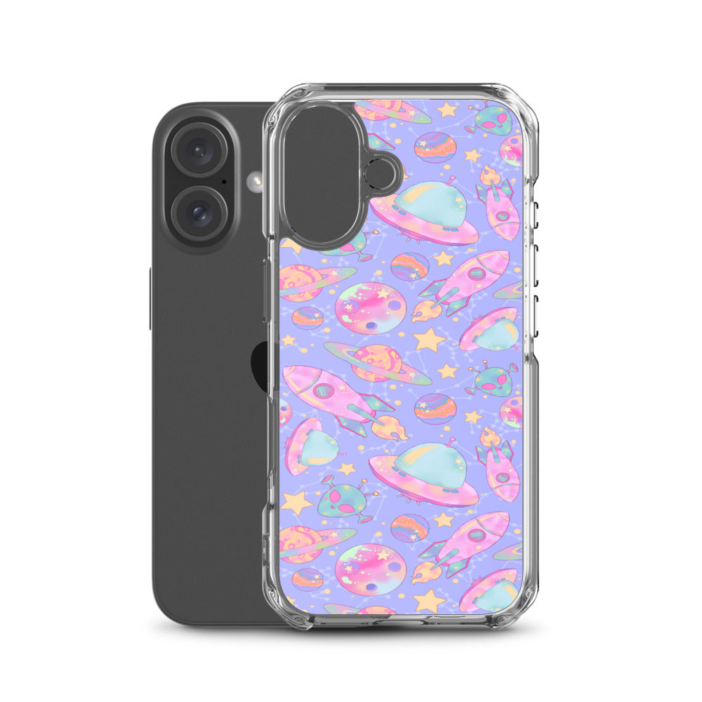 Space iPhone Clear Case (Purple) - iPhone 16