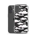 Cloudy Sky iPhone Clear Case (Black) - iPhone 16