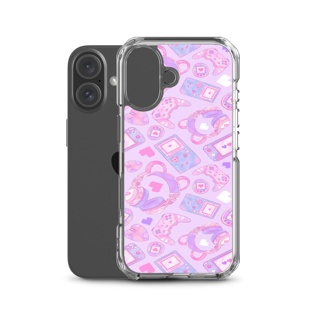 Gamer Girl iPhone Clear Case (Pink) - iPhone 16
