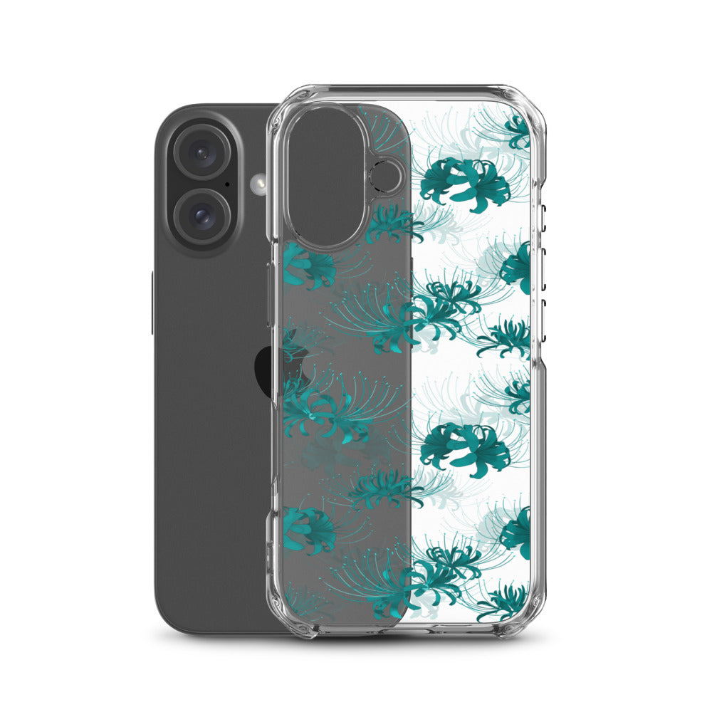 Higanbana iPhone Clear Case (Transparent Teal) - iPhone 16