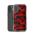 Butterfly iPhone Clear Case (Crimson) - iPhone 16