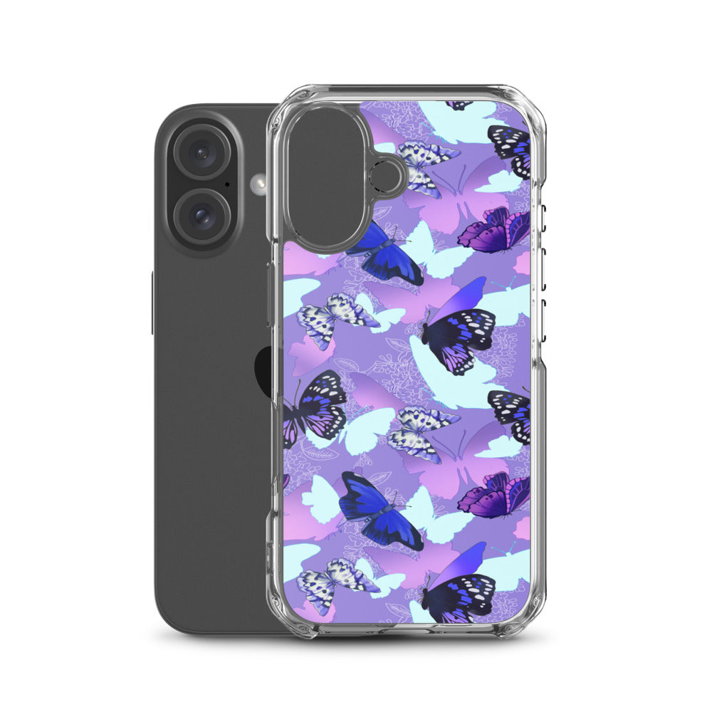 Butterfly iPhone Clear Case (Purple) - iPhone 16