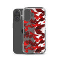 Butterfly iPhone Clear Case (Transparent Crimson) - iPhone 16