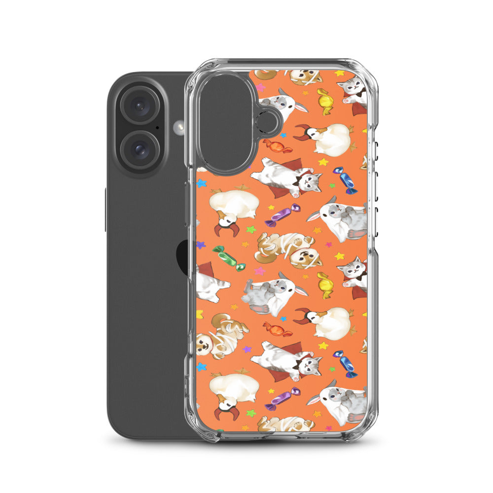 Trick or Treaters iPhone Clear Case (Orange) - iPhone 16