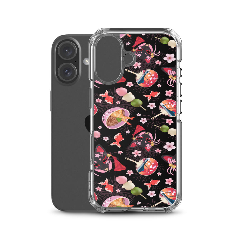Matsuri iPhone Clear Case (Black) - iPhone 16
