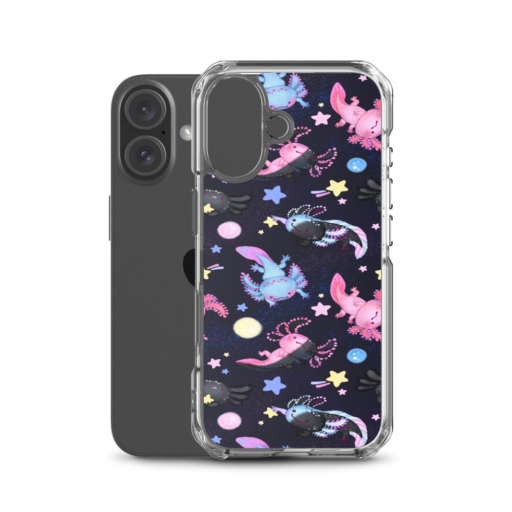 Axolotl iPhone Clear Case (Galaxy Blue) - iPhone 16