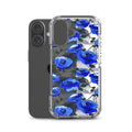 Enchanted Rose (Transparent) iPhone Clear Case (Blue) - iPhone 16