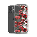 Enchanted Rose (Transparent) iPhone Clear Case (Red) - iPhone 16