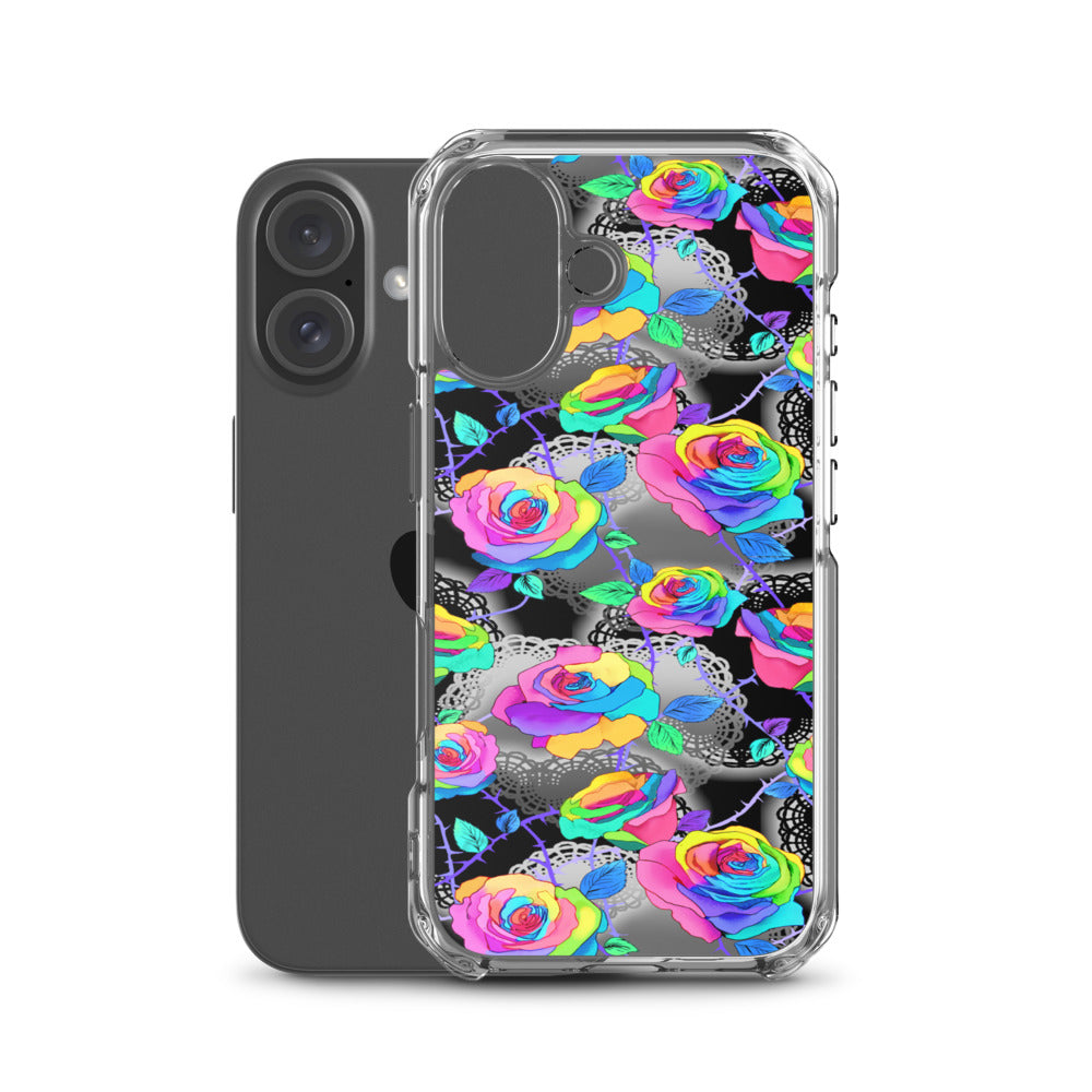 Enchanted Rose iPhone Clear Case (Rainbow) - iPhone 16