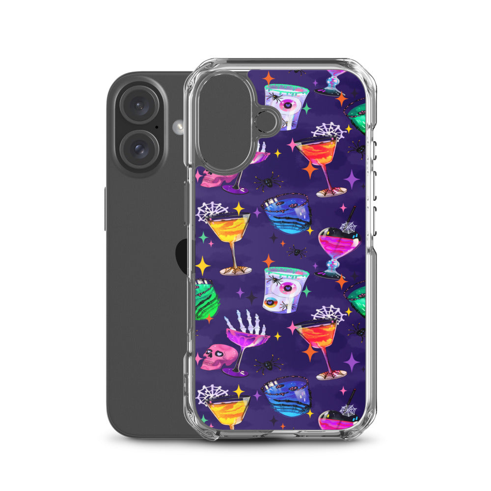 Monster Party iPhone Clear Case (Dark Purple) - iPhone 16