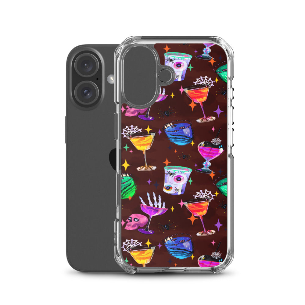 Monster Party iPhone Clear Case (Dark Sienna) - iPhone 16