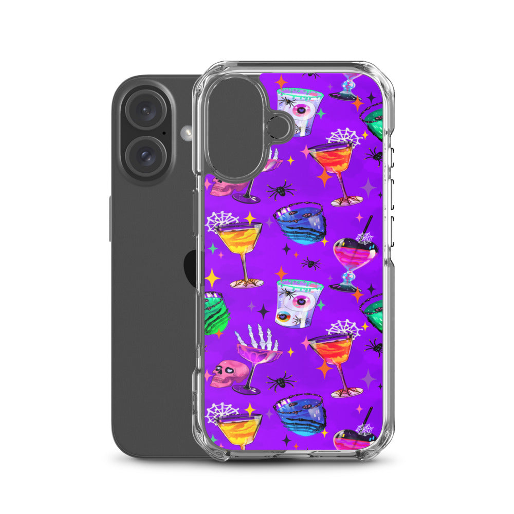 Monster Party iPhone Clear Case (Vivid Violet) - iPhone 16