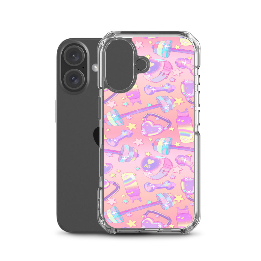 Glitter Gains iPhone Clear Case (Carnation Pink) - iPhone 16