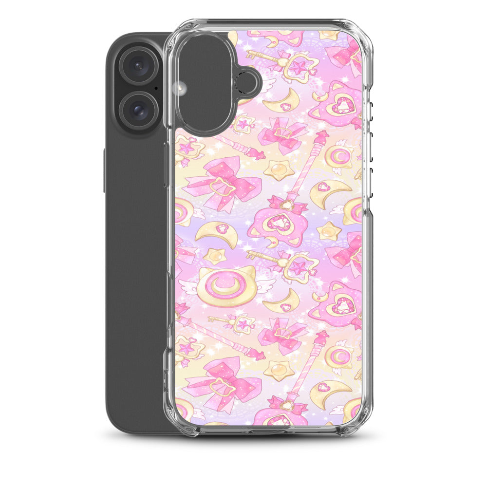 Magical Girl iPhone Clear Case (Pink) - iPhone 16 Plus