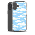 Cloudy Sky iPhone Clear Case (Blue) - iPhone 16 Plus