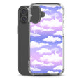 Cloudy Sky iPhone Clear Case (Purple Gradient) - iPhone 16 Plus