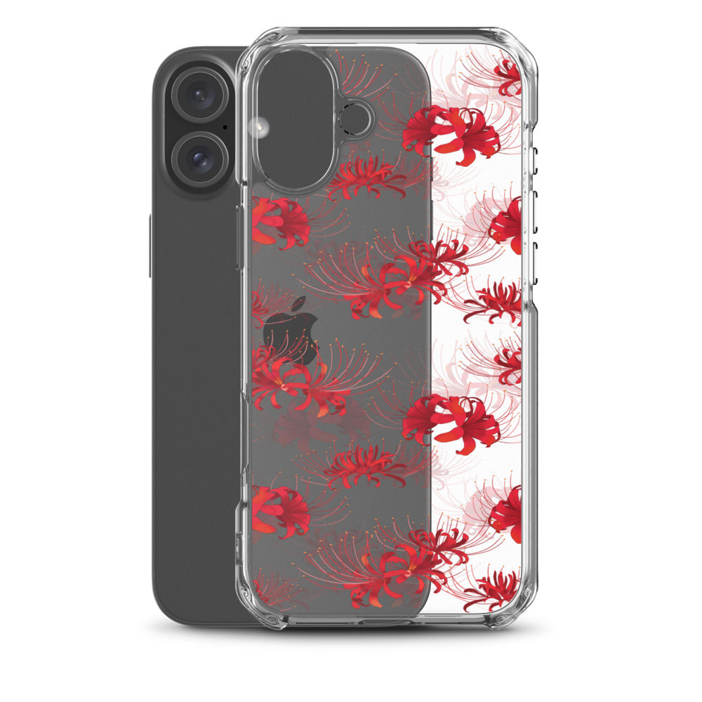 Higanbana iPhone Clear Case (Transparent Red) - iPhone 16 Plus