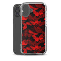 Butterfly iPhone Clear Case (Crimson) - iPhone 16 Plus