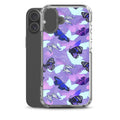 Butterfly iPhone Clear Case (Purple) - iPhone 16 Plus