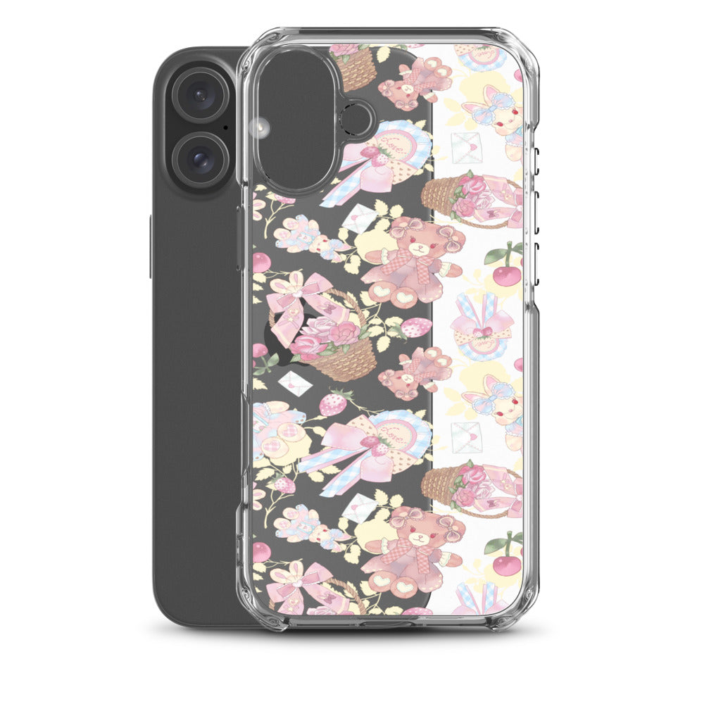 Sweet Teddy iPhone Clear Case (Transparent) - iPhone 16 Plus