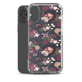 Gothic Teddy iPhone Clear Case (Grey) - iPhone 16 Plus