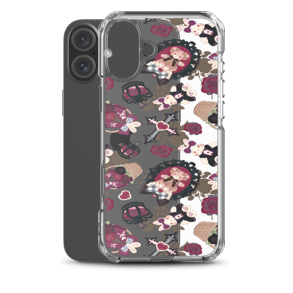 Gothic Teddy iPhone Clear Case (Transparent) - iPhone 16 Plus