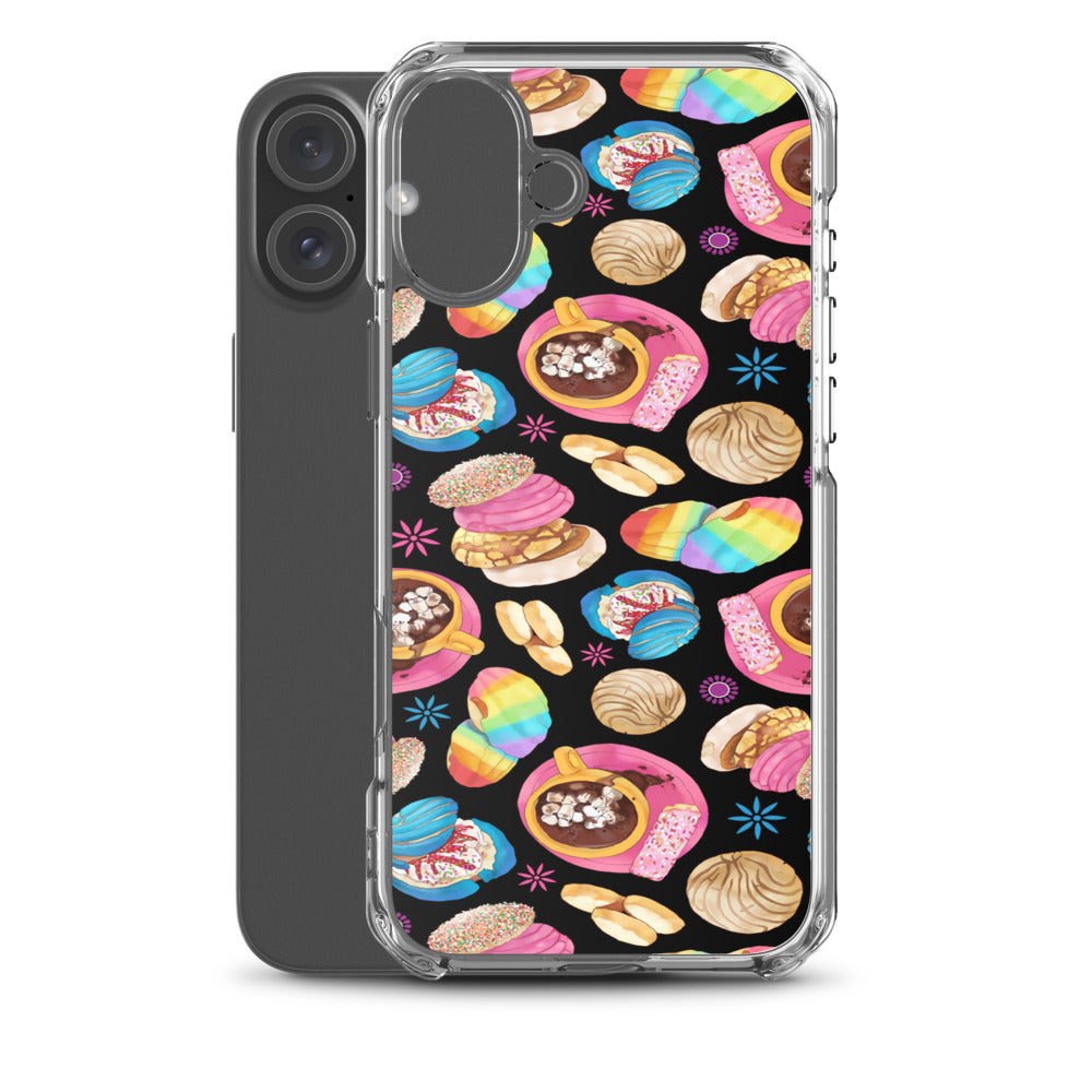 Pan Dulce iPhone Clear Case (Black) - iPhone 16 Plus