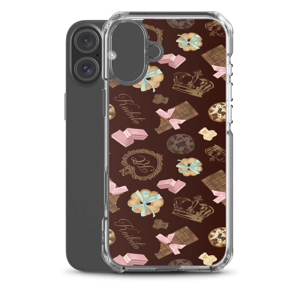 Royal Cookie iPhone Clear Case (Chocolate) - iPhone 16 Plus