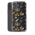 Gothic Tea Time iPhone Clear Case (Black) - iPhone 16 Plus