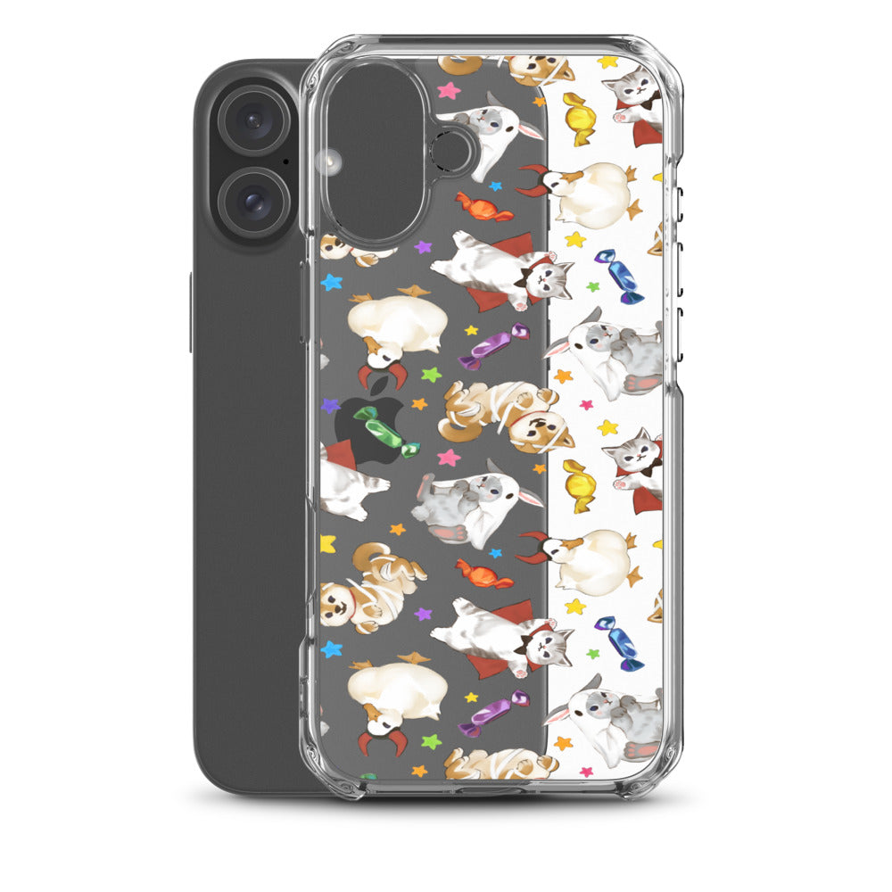 Trick or Treaters iPhone Clear Case (Transparent) - iPhone 16 Plus
