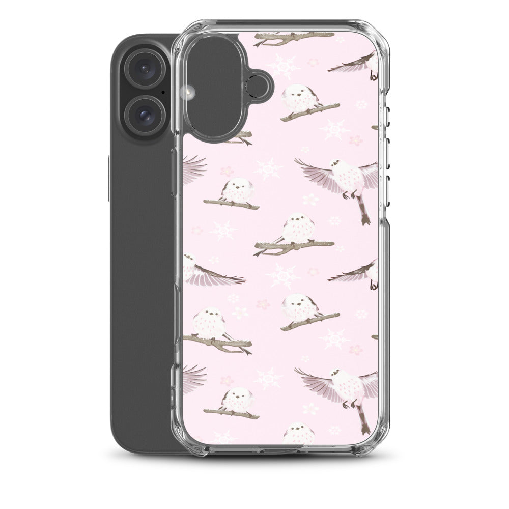 Snow Bird iPhone Clear Case (Pink) - iPhone 16 Plus