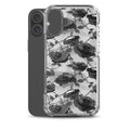 Enchanted Rose iPhone Clear Case (Black) - iPhone 16 Plus