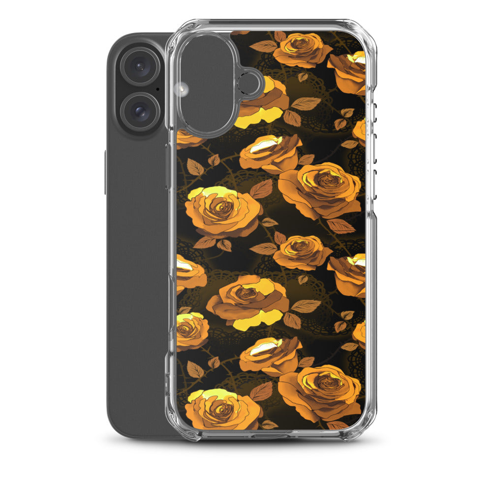 Enchanted Rose iPhone Clear Case (Gold) - iPhone 16 Plus