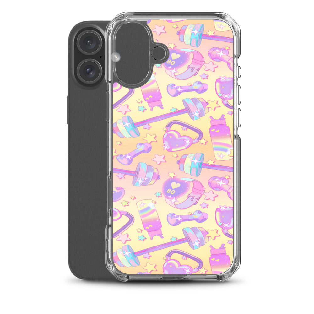 Glitter Gains iPhone Clear Case (Lemon Chiffon) - iPhone 16 Plus