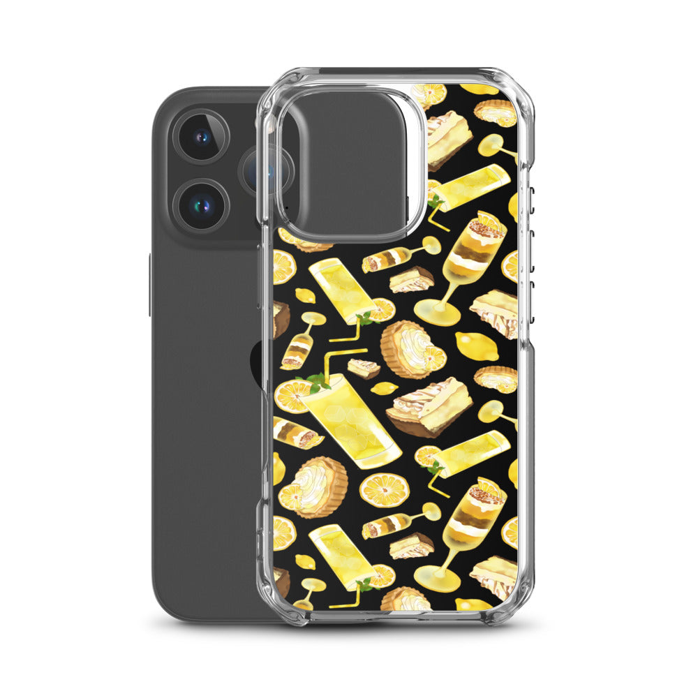 Lemon iPhone Clear Case (Black) - iPhone 16 Pro
